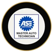 ASE Certified Master Auto Technician badge for Dr Auto Tech